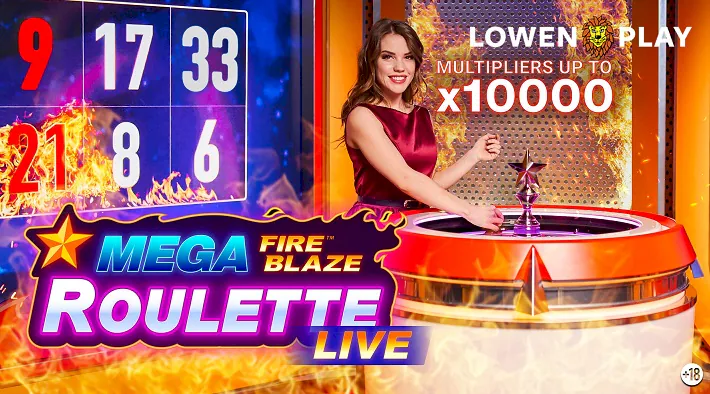Mega Fire Blaze Roulette Live