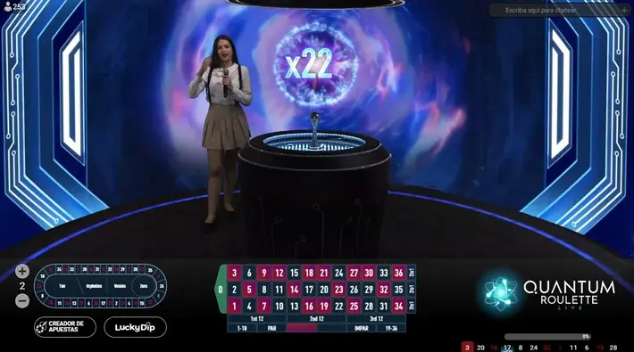 Quantum ruleta live gameplay